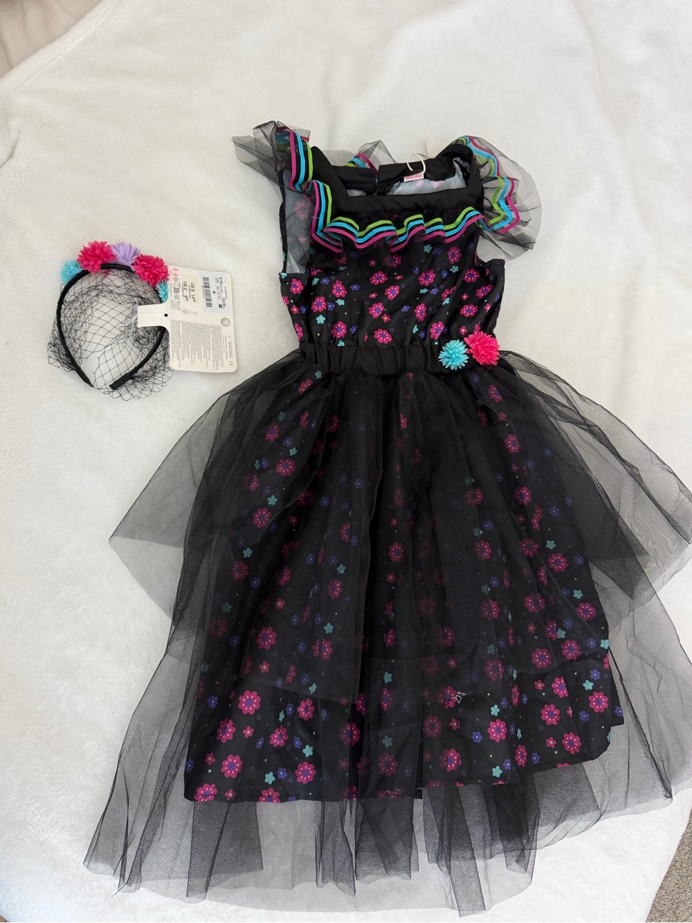 Zara - Catrina FLORAL DRESS COSTUME with headband